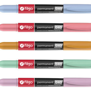 Marcadores Permanentes Filgo Strong Pastel X5 U Punta Fina