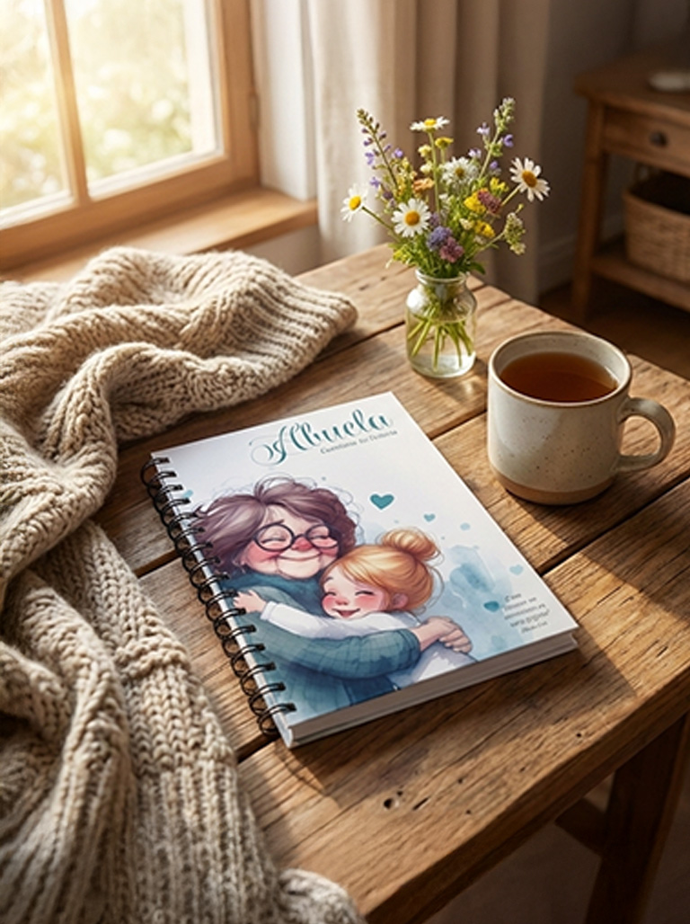 Abuela - Cuentame tu historia - Con tapa personalizada